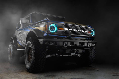Oracle 2021+ Ford Bronco Oculus Bi-LED Projector Headlights - ColorSHIFT LED - 5886-BC2