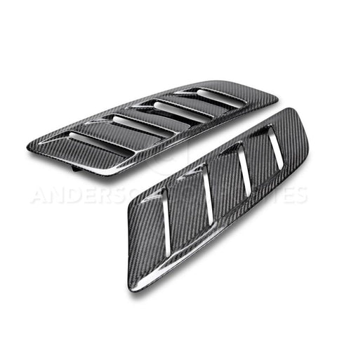 Anderson Composites 2015-2017 Ford Mustang Type-AB Carbon Fiber Hood Vents - AC-HV15FDMUGT-AB