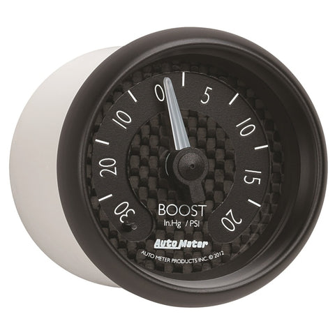 Autometer GT Series 52mm Mechanical 30 In Hg/20 psi Vacuum/Boost Gauge - 8001