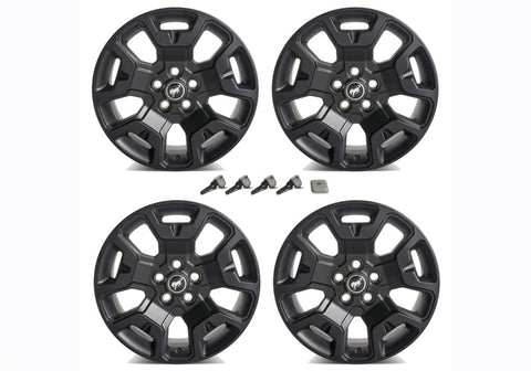Ford Racing 2021+ Bronco Sport 17in Low Gloss Black Wheel Kit - M-1007K-S17BSB