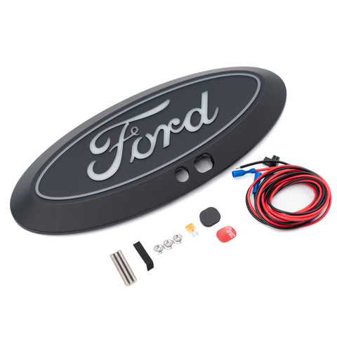 Putco 17-19 Ford SuperDuty Front Luminix Ford LED Emblem - w/ Camera CutOut - 92801