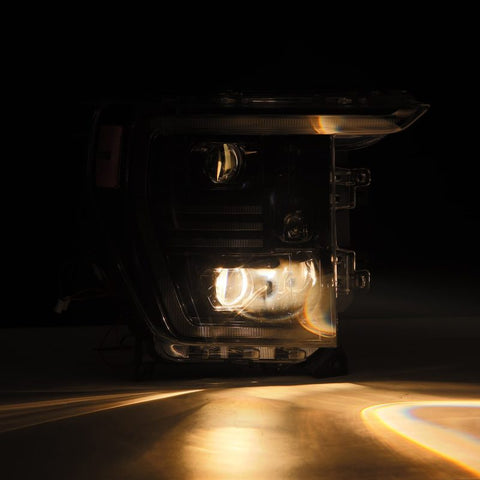 AlphaRex 21-22 Ford F150 PRO-Series Projector headlights Alpha-Black w/Activ Light/Seq Signal - 880294