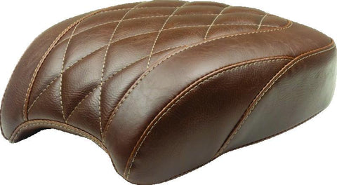 Mustang 18-21 Harley Heritage Classic, Deluxe Wide Tripper Passenger Seat Diamond Stitch - Brown - 83006
