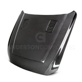 Anderson Composites 15-17 Ford Mustang (Excl. GT350/GT350R) Super Snake Double Sided Hood - AC-HD15FDMU-SN-DS
