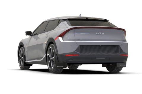 Rally Armor 22-24 Kia EV6 Black UR Mud Flap Red Logo - MF91-UR-BLK-RD