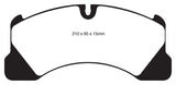 EBC 10+ Porsche Cayenne 3.0 Supercharged Hybrid Yellowstuff Front Brake Pads - DP41835R