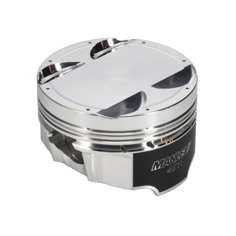 Manley Mitsubishi 4B11 86mm Bore 9.0:1 CR -5cc Dish Turbo Tuff Piston Set w/ Rings - 624300CE-4