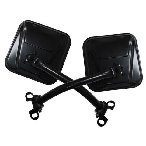 Rampage 1976-1983 Jeep CJ5 Mirror Kit - Black - 7618