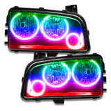 Oracle 05-10 Dodge Charger SMD HL (Non-HID) - Triple Halo - ColorSHIFT w/o Controller - 8197-334
