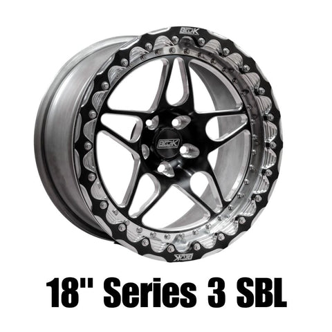 Belak 18x10 / 6.75in BS / 5x114.3 BP / High Pad / Series 3 Wheel - Single Beadlock - 18105114S36BS-SBL