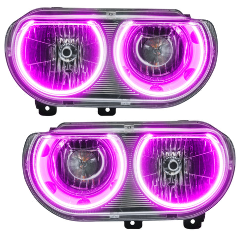 Oracle 08-14 Dodge Challenger SMD HL (Non-HID) - ColorSHIFT w/o Controller - 7720-334