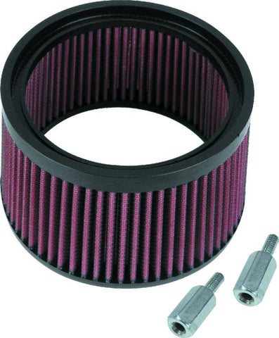S&S Cycle 1in Taller Pleated Stealth Air Filter Kit - 170-0127
