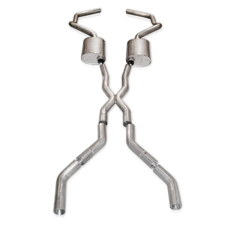 Stainless Works Chevy Camaro 1967-69 Exhaust 2.5in Stainless with X-Pipe - CA676925CS