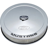 Ford Racing Air Cleaner Kit - Chrome w/Mustang Emblem - 302-361