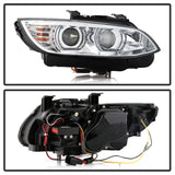 Spyder 08-10 BMW F92 3 Series Proj Headlight - High Beam H3 DRL LED - Chrome - PRO-YD-BMWE9208-DRL-C - 5086518