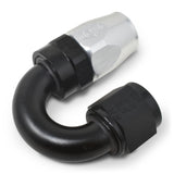 Russell Performance -10 AN Black/Silver 180 Degree Tight Radius Full Flow Swivel Hose End - 613523