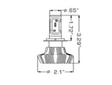 Oracle H7 4000 Lumen LED Headlight Bulbs (Pair) - 6000K - 5232-001