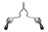 Corsa 2024+ Ford Mustang GT 5.0L V8 Xtreme 4.5 Cat-Back Duel Rear w/ 4.5 In Carbon Fiber Tips - 21251CFBLK