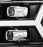 AlphaRex 07-13 Chevy 1500 LUXX LED Proj Headlights Plank Style Jet Blk w/ Activ Light/Seq Signal/DRL - 880223