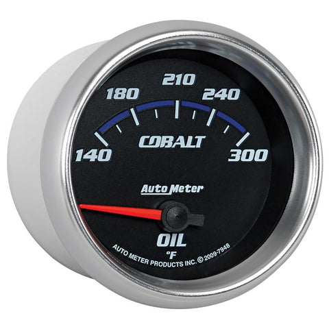 Autometer Cobalt 66.7mm 140-300 Degree F Electric Oil Temperature Gauge - 7948
