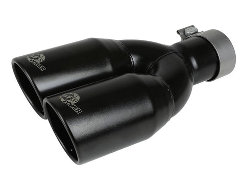 aFe Rebel Series 2.5in 409 SS Axle-Back Exhaust System Black 07-18 Jeep Wrangler (JK) V6-3.6L/3.8L - 49-48086-B