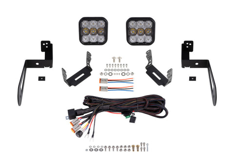 Diode Dynamics Jeep JK SS5 CrossLink Bumper Lightbar Kit Sport Combo - DD7274