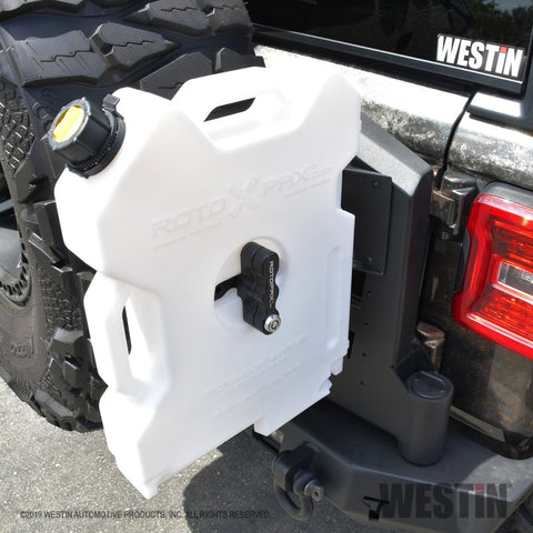 Westin 07-18 Jeep Wrangler JK / 18-22 Jeep Wrangler JL RotoPax Mount - Tex. Blk - 59-89025