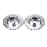Power Stop 04-07 BMW 525i Front Evolution Drilled & Slotted Rotors - Pair - EBR841XPR