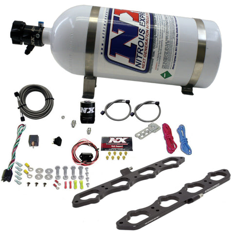 Nitrous Express 2018+ Ford 5.0L Coyote Dry Direct Port Plate System w/10lb Bottle - 20957-10