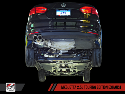 AWE Tuning Mk6 Jetta 2.5L Touring Edition Exhaust - Polished Silver Tips - 3015-22060
