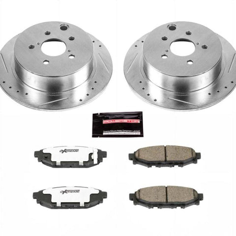 Power Stop 16-18 Subaru Crosstrek Rear Z26 Street Warrior Brake Kit - K6107-26
