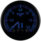 Autometer Stack 52mm -1 to +2 Bar (Incl T-Fitting) Pro-Control Boost Pressure Gauge - Black - ST3511