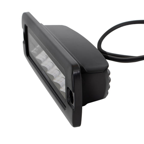 Go Rhino Xplor Blackout Series Sixline LED Flood Light Kit (Flush Mount) - Blk (Pair) - 750300621FBF
