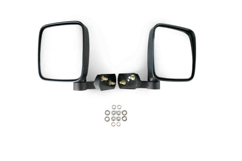 DV8 18-22 Jeep 4 Door JL/JT Aluminum Half Doors with Perforated Mesh Front - HDJL-01F
