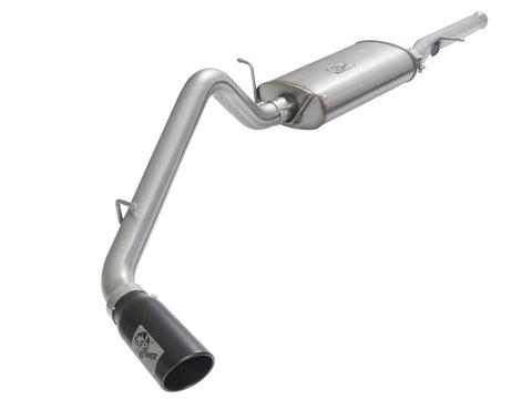 aFe MACHForce XP Exhausts Cat-Back Black Tip 09-17 GM Silverado 1500 4.3/5.3L RegCab SB/LB - 49-44072-B