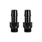 Mishimoto 16X1.5 TO 1/2in. Hose Barb Aluminum Fittings (Pack of 2) - MMFT-M16-12BK