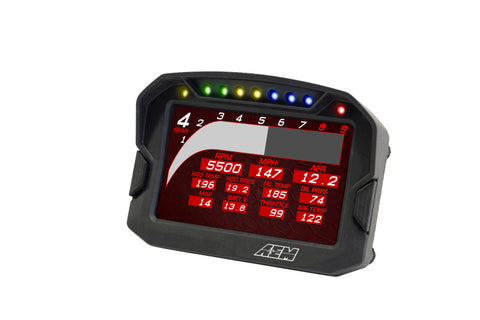 AEM CD-5LG Carbon Logging Digital Dash Display w/ Internal 10Hz GPS & Antenna - 30-5603