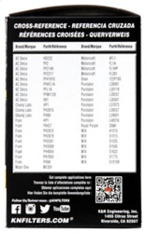 K&N Oil Filter OIL FILTER; AUTOMOTIVE - HP-3001