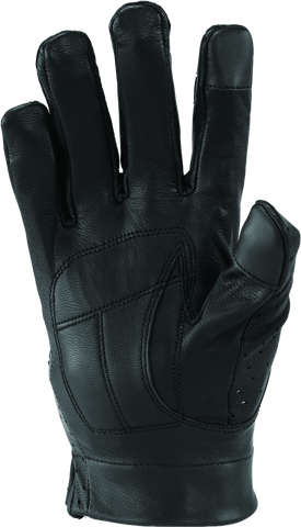 River Road Tucson Leather Perforated Gloves Black Womens - Small - 094501