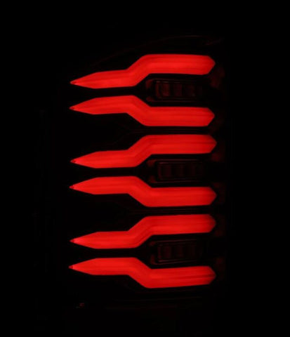 AlphaRex 07-13 Chevrolet Silverado 1500 (Ex. Hybrid Models) LUXX-Series LED Tail Lights Alpha-Black - 620090