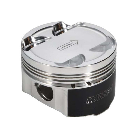 Manley 93-98 Toyota Supra Turbo (2JZGTE) 86mm STD Bore 9:1 Dish Extreme Duty Piston Set with Ring - 609000CE-6