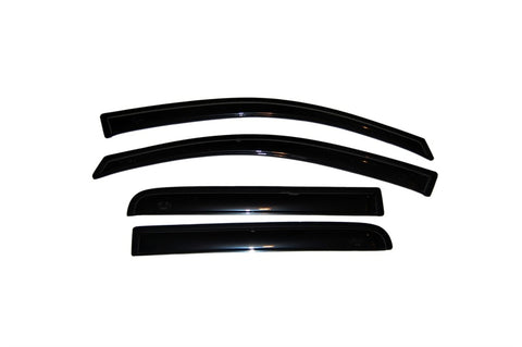 AVS 04-15 Nissan Titan Crew Cab Ventvisor Outside Mount Window Deflectors 4pc - Smoke - 94858