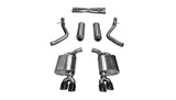 Corsa 2015-2016 Dodge Challenger Xtreme Cat-Back Dual Rear Exit with Twin 3.5in Black Pro-SeriesTips - 14985BLK