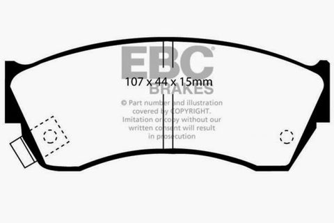 EBC 97-01 Chevrolet Metro 1.3 Ultimax2 Front Brake Pads - UD451