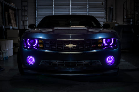 Oracle 10-13 Chevrolet Camaro LED Fog Light Halo Kit - UV/Purple - 1103-007