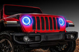 Oracle Jeep Wrangler JL/Gladiator JT LED Surface Mount Headlight Halo Kit ColorSHIFT 2 - 1214-333