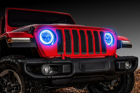 Oracle Jeep Wrangler JL/JT LED Surface Mount Headlight Halo Kit - w/ Simple Controller - 1214-504
