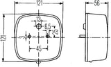 Hella 2578 Stop / Turn / Tail / License Plate Lamp - 002578701