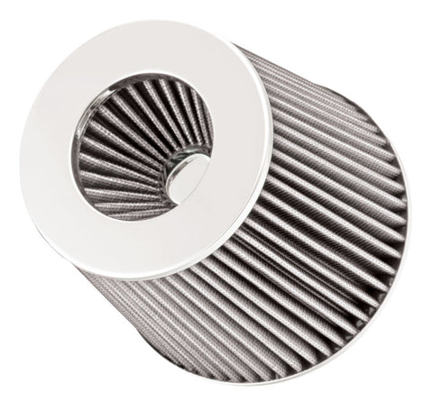 Spectre Adjustable Conical Air Filter 5-1/2in. Tall (Fits 3in. / 3-1/2in. / 4in. Tubes) - White - 8138
