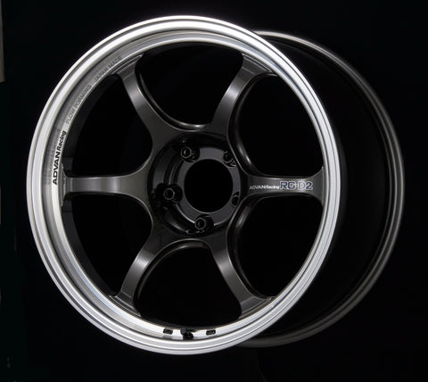 Advan RG-D2 18x8.5 +45 5x100 Machining and Black Gunmetallic Wheel - YAT8H45DMBG